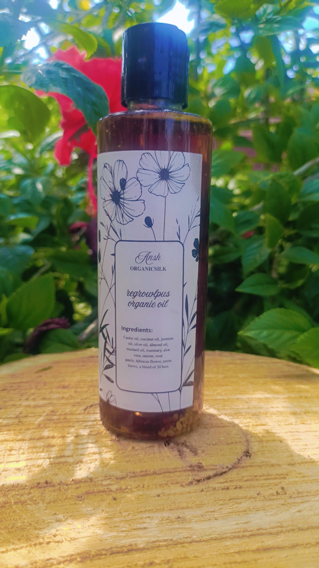 Regrow plus organic hair oil