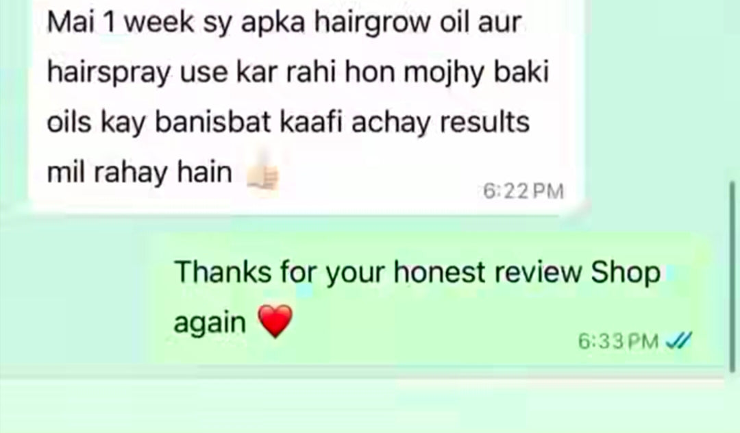 Regrow plus organic hair oil